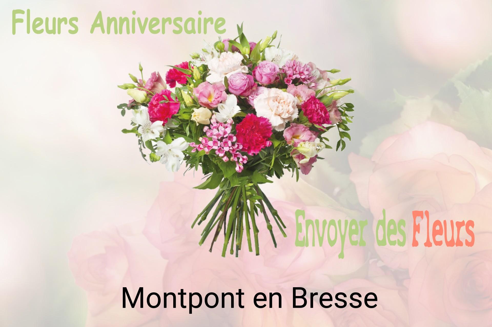 Bouquet de fleurs d’anniversaire livré à Montpont-en-Bresse