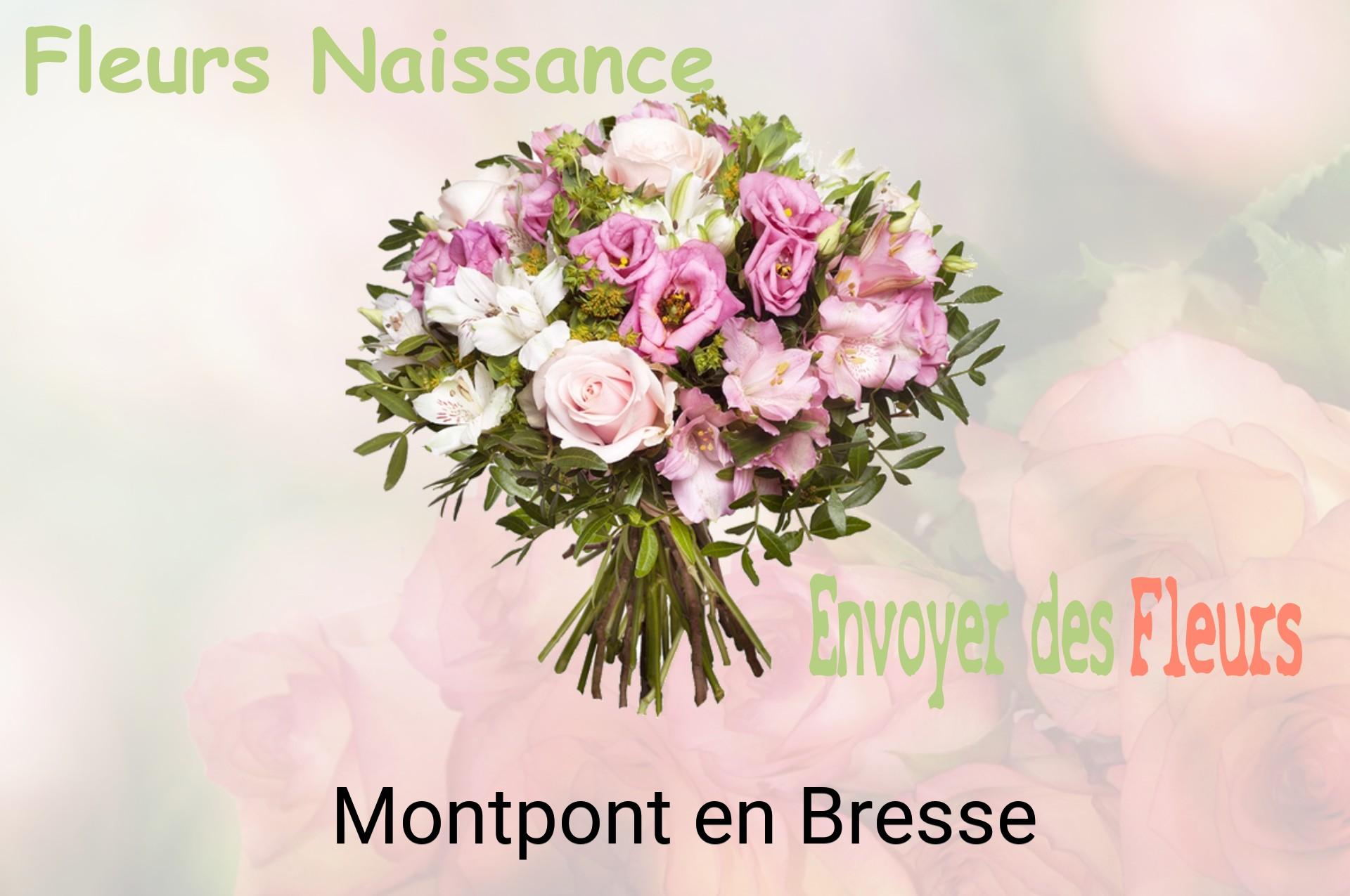 Bouquet de fleurs de naissance livré à Montpont-en-Bresse